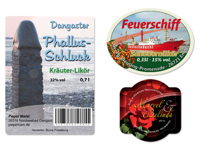 Blume Etikettenherstellung Dangast, Feuerschiff