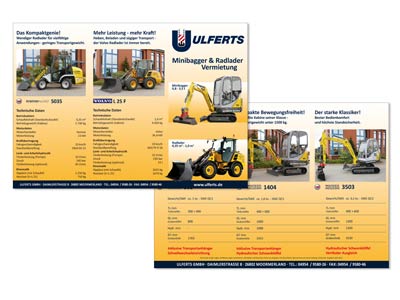 Ulferts Autokrane, Produktflyer